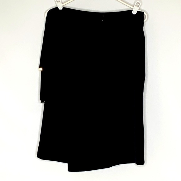 CALVIN Klein Faux Wrap Skirt, Size 4, Black. - Picture 2 of 7